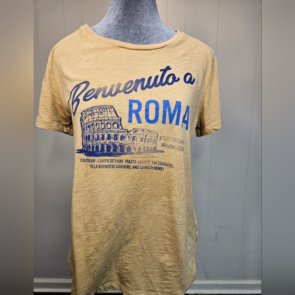 Jcrew Yellow Graphic T-Shirt